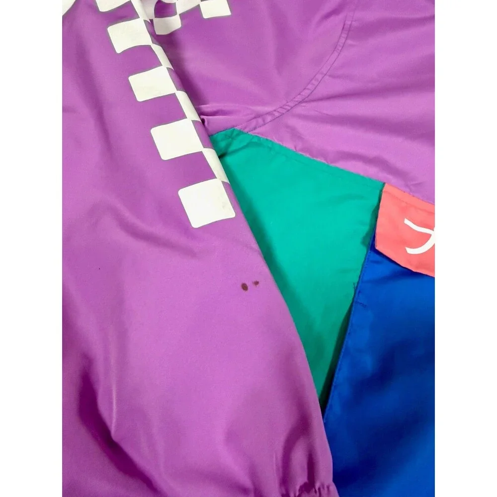 Sony PlayStation Bioworld Windbreaker Hoodie Mens L Pastel Colorblock Retro